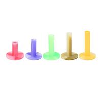 ANKROYU Rubber Golf Tees Protage Driving Ball Galder Set Super Soft Soft Automatic Springback Training Accessoires pour Les nattes de Golf en Plein air en intérieur 5 Tailles Rose Rouge