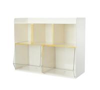 ANKROYU Sac à thé Rack de Rangement de Rangement Multi-Niveaux Organisateur en Plastique intégré pour la Cuisine Dormitory Office Hotel Restaurant 27 x 14 x 29,5 cm 1730.00g