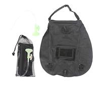 ANKROYU Sac de Douche Solaire extérieur 20L Sac de Bain chauffé au Soleil de Camping Portable avec pavc de Douche matériau Noir 50x47cm pour Le Camping de randonnée en randonnée