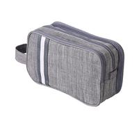 ANKROYU Sac de Toilette Voyage imperméable à Sec Humide séparé Organisateur cosmétique Sac de Rangement de Salle de Bain Portable pour Les Voyages d'affaires de Gym Polyester 250g (25 * 10 * 14cm)