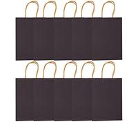 ANKROYU Sacs-cadeaux en papier kraft 10pcs avec des poignées sacs de magasin de fête recyclables écos pour les mariages anniversaires foires d'artisanat de Noël 15 x 8 x 21cm (15 * 8 * 21) (15 * 8 *