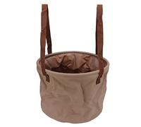 ANKROYU Seau Pliable, résistant à l'usure, Peu encombrant, Portable, Pliable, pour Camping en Plein air, Voyage, Tissu en Maille PVC Durable, capacité de 15 L à 20 L (20L Khaki)