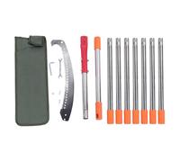 ANKROYU Sécateur à perche d'arbre en acier inoxydable, scie à perche manuelle extensible, outil de de branches hautes, longueur réglable pour jardin, pelouse, terrasse, terrasse,