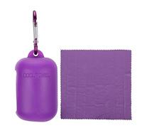 ANKROYU Serviette en fibre séchage rapide serviette de gymnase ultra compacte ultra douce avec boîtier en silicone pour la randonnée de plage Yoga Travel Sports sac à dos bleu viol (Violet)