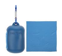 ANKROYU Serviette en fibre séchage rapide serviette de gymnase ultra compacte ultra douce avec boîtier en silicone pour la randonnée de plage Yoga Travel Sports sac à dos bleu viol (Nuit et nuit