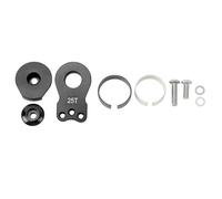 ANKROYU Servo-sauveur 25T en alliage d'aluminium, bras de servo universel haute performance pour voitures RC 1/10 : pièce de rechange durable, légère et précise pour une direction (Noire)