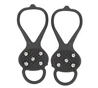 ANKROYU Snow Shoe Spiks 5 Dents Crampons Anti Slip Ice Traction Grips for Randing Mountalneering Skiing en Silicone et Ongles en Acier s'adapte à la Chaussure 36 49 Paire Portable