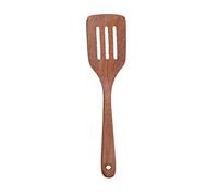 ANKROYU Spatule en bois naturel à long manche, trou rond, ustensile de cuisine mural pour la cuisine et les restaurants, bois Millettia Laurentii durable 12,8 x 3,1 pouces (Spatule)
