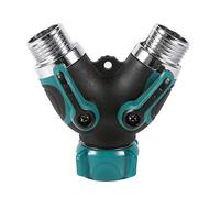 ANKROYU Splitter de Tuyau de Jardin 2 Voies Lourdes en y vanne de Forme de Conduite Adaptateur de connecteur de Tuyau d'eau NPT3 / 4 Pouces pour la Maison Jardin y Jardin irrigatio