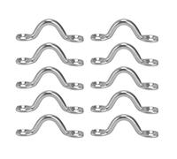 ANKROYU STRACTES EYEUX MARINE 10PCS 316 BOAUX BOAT en acier inoxydable Boucles de terrasse pour 1/16-3/8 pouces Corbe à corde résistante Durable Accessoires de gréement en canoë