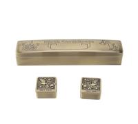 ANKROYU Support de défilement de certificat Tube de rangement de diplôme en alliage de zinc vintage avec 2 boîtes décoratives pour les diplômés professionnels étudiants Protecteur