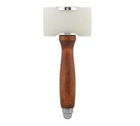 ANKROYU T Forme en cuir sculpteur MALLET en nylon durable avec poignée en bois pour outil d'artisanat en cuir bricolage acier inoxydable artisanal professionnel