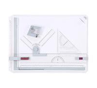 ANKROYU Table à dessin professionnelle A3 avec 2 règles parallèles et 2 clips d'angle, design ergonomique pour architectes, ingénieurs, artistes, 51 cm x 36,5 cm