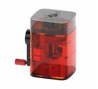 ANKROYU Taille-crayon manuel professionnel, outil d'esquisse de dessin de qualité artistique avec alimentation automatique pour les étudiants en e bureau, fourniture de pap (Rouge)