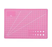 ANKROYU Tapis de découpe en PVC A5 de qualité supérieure, auto-cicatrisant, planche à découper artisanale double face pour artistes, couture, quilting, bricolage, bleu, rose, vert, (Rose)
