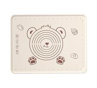 ANKROYU Tapis de pâte silicone sans glissement épaissis de boulangerie durable avec échelle de mesure pour pétrissage de la pâte à pizza biscuits pain maison de maison 70x50cm