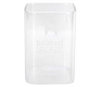 ANKROYU Tasse à eau en verre carré 240 ml résistante à la chaleur à boisson à boisson à boisson premium pour les boissons du bureau de cuisine Utilisez un idéal pour les collègues (château) (cheval)