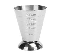 ANKROYU Tasse à mesurer en acier inoxydable avec échelle, multifonction, Jigger à cocktail, once pour bar, barman professionnel, mixologue, acier inoxydable 304, capacité de 75 ml
