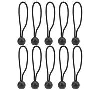 ANKROYU Tente 10pcs Clip de Tente Fixe Clip à Balle Boule Ballon Cordons avec Une Ficelle élastique pour la Tente à canopée (Noir)
