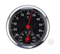 ANKROYU Thermomètre et hygromètre mécanique de voiture, aucune pile requise, compteur de température et d'humidité de haute précision pour une utilisation intérieure et extérieure,
