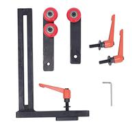 ANKROYU Tour à bois professionnel, repose-pieds stable, construction en fonte robuste, hauteur réglable, conception en forme de L pour le tournage du bois et les pièces à arbre lon