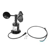 ANKROYU Transmetteur de capteur de vitesse du vent 485 Anémomètre Station météo avec câble et base stable pour centrale électrique de l'aviation marine et surveillance météorologiq