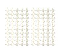 ANKROYU Trombones, 100 PCS Portable Antirouille Electroplaqué Mignon Avion Forme Trombones En Métal Doré Trombones Jumbo Pour Bureau Ménage École Organiser des Fichiers