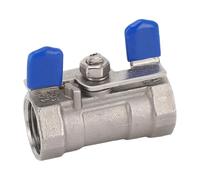 ANKROYU Valve à billes de 1/2 dans NPT, DN15 Feme Feme Freater en acier inoxydable 304 Gandoue One Piece Ball Valv pour le contrôle, Plumbing Garden Water Pump Toan