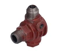 ANKROYU Valve d'échec en fonte de 1/2 pouce, piston à piston 3 voies, accessoires de remplacement du compresseur d'air, conception de scellement à faible résistance
