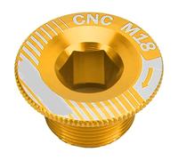 ANKROYU Vis de Bras de Manivelle de Vélo M18 Boulon de Pédalier en Alliage d'Aluminium Vis de Fixation de Manivelle de Vélo pour Vélos de Route VTT Pédalier Creux Une Pièce FSA (Cache-vilebrequin M18