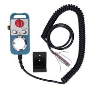 ANKROYU Volant électronique CNC 100PPR Générateur d'impulsions manuel avec bouton d'arrêt d'urgence Contrôleur de volant CNC 4 axes pour LNC Googol Delta Syntec Matériau ABS