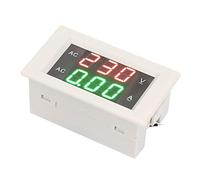 ANKROYU Voltmètre numérique à double compteur YB4835VA à onde sinusoïdale avec affichage LED pour électriciens, ingénieurs et amateurs de bricolage Blanc 70 x 40 x 30 mm