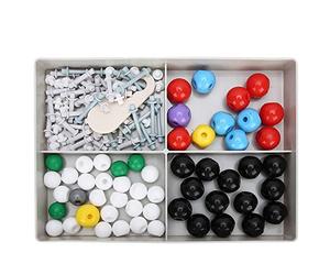 ANKROYU XMM067 Kit de modèle moléculaire 54 Structures d'atomes, Boule et bâton, Ensemble de modèles pour étudiants en Chimie, Enseignants, Laboratoire, éducation STEM, Outil d'app