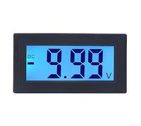 ANKROYU YB5135DB Voltmètre numérique Compteur de tension CC Écran LCD avec rétroéclairage bleu Large plage 0 Boîtier ABS durable pour tests électriques automobiles Utilisation indu (C.C 0-10 V)