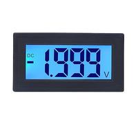 ANKROYU YB5135DB Voltmètre numérique Compteur de tension CC Écran LCD avec rétroéclairage bleu Large plage 0 Boîtier ABS durable pour tests électriques automobiles Utilisation indu (DC0-2V)