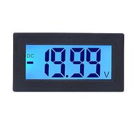 ANKROYU YB5135DB Voltmètre numérique Compteur de tension CC Écran LCD avec rétroéclairage bleu Large plage 0 Boîtier ABS durable pour tests électriques automobiles Utilisation indu (DC0-20V)