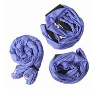 ANKROYU Yoga aérien Swing Sling Hamac nylon premium pour l'inversion Fitness and Relaxation Blue Green Purple 250x150cm avec sangles et poignée (Fruit bleu ciel vert) (Violet)