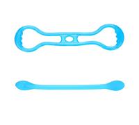 ANKROYU Yoga Pull Rope Band Silicone Gym Fitness Stretch Exercice Exercice for Home Workout Yoga Pilates Training Blue Pink Faculte 40cm 277g (Bleu)