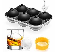 Ankway 6.5cm Moules à glaçons en boule, conception à double étanchéité avec anneau de pression, fondent plus lentement et préservent la fraîcheur plus longtemps pour whisky, bourbon, Highball