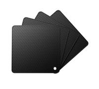 Ankway Lot de 4 Dessous de Plat en Silicone Multifonction résistant à la Chaleur pour casseroles, théières et Bols, résistants à la Chaleur jusqu'à 230 °C, passent au Lave-Vaisselle, antidérapants