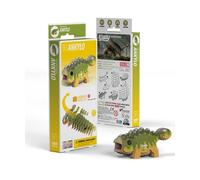 EUGY Ankylosaurus - Puzzle 3D N° 061 - Jouet Créatif en Carton Recyclé - pour Enfants dès 6 Ans et Adultes Jusqu’à 99 Ans- Puzzle Éducatif et Écologique