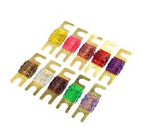 ANL Gold Plated Stud Car Fuses Mini Car Stereo Audio AFS Fuse 20A 30A 40A 50A 60A 70A 80A 100A 125A 150A 175A 200A(5Pcs,125A)