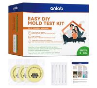 anlab™ Kit de test de moisissure pour la maison - Détecteur de moisissures à faire soi-même | Test du système CVC | Surfaces de la maison | Kit de test de qualité de l'air intérieur - Guide