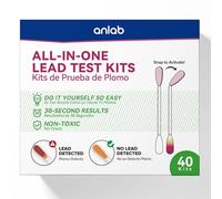 anlab™ Kit de test de plomb | Résultats rapides en moins de 30 secondes | Tout-en-un, pas besoin de vinaigre | Vérifiez le plomb dans les surfaces peintes, le bois, le métal et plus | Cotons-tiges