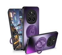 Anlalish Coque Honor Magic 7 Housse Protection avec Support, Etui pour Honor Magic 7 Antichoc Anti-Rayures Mat Slim Protection (Violet)
