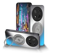 Anlalish Coque pour Honor Magic 7 Lite avec Support Magnetique, Housse Etui pour Honor Magic 7 Lite Antichoc Anti-Rayures Mat Protection (Gris)