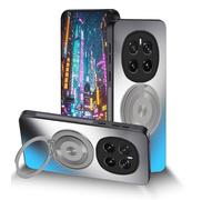 Anlalish Coque pour Honor Magic 7 Pro avec Support Magnetique, Housse Etui pour Honor Magic 7 Pro Antichoc Anti-Rayures Mat Protection (Gris)
