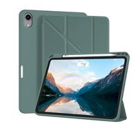 Anlalish Coque pour iPad 10eme/11eme Generation Silicone Antichoc Etui, Coque pour iPad A16 Cuir en TPU Fin Housse Protection (Vert)