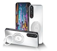 Anlalish Coque pour RedMagic 10 Air avec Support Magnetique, Housse Etui pour RedMagic 10 Air Antichoc Anti-Rayures Mat Protection (Blanc)