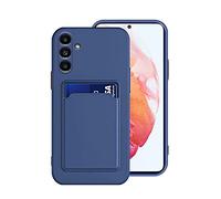 Anlalish Coque pour Samsung A17 5G avec Porte-Carte, Etui Compatible avec Samsung Galaxy A17 Antichoc Silicone TPU Housse Protection (Bleu Foncé)
